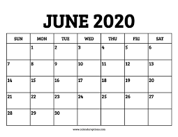 Flag day and national flag week. June 2020 Calendar Printable Calendar Options