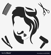 Man And Woman Hairstyle Silhouette Beauty Salon Hairdresser Barbershop Logo Download A Free Pre Salon Logo Design Hair Salon Decor Man And Woman Silhouette