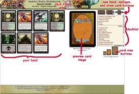 Paste a deck in magic arena format and click print. Introducing The Sample Hand Generator Magic The Gathering