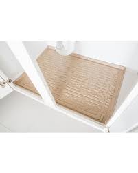 Cabinet liners will also prevent it from stains, scratches, chemical spills, and much more. New Deals On Xtreme Mats 31 In X 22 In Beige Kitchen Depth Under Sink Cabinet Mat Drip Tray Shelf Liner