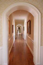 Another Rule In Laying Wood Flooring Has To Do With The Aesthetics Or Look Of The Flooring As A General Rule Decorating A Narrow Hallway Narrow Hallway Home