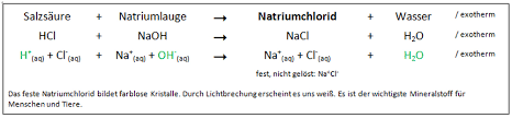 Gib falls möglich die ionenschreibweise an: Neutralisation Chemiezauber De