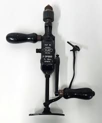 Rare Vintage 2 Speed Hand Drill, Clay Sheffield, Ref D2, 10mm