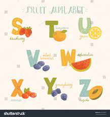 Iron deficiency is a common nutritional problem, but it's easy to get the iron you need by making a few adjustments to your daily diet. Vector Colorful Fruit Alphabet S T U V W X Royalty Free Stock Vector 267353999 Avopix Com