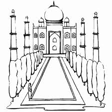 Taj Mahal Coloring Page Awesome Taj Mahal India Coloring Page Netart In 2020 Coloring Pages Coloring Pages Inspirational Mermaid Coloring Pages