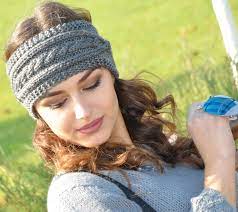 Maybe you would like to learn more about one of these? Amazon Com Grey Winter Headband For Women Cozy Knit Headband Winter Head Wrap Handmade Products