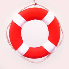 This is a stylish diy version. Life Preserver Decoration Small
