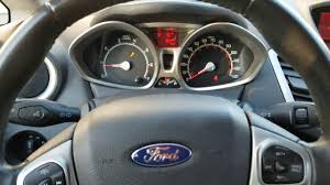 How To Clear Reset Oil Wrench On Dash Ford Fiesta Youtube