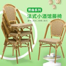 Buy french cafe chairs and get the best deals at the lowest prices on ebay! Patio Wicker Furniture Aluminum French Rattan Bistro Garden Dining Restaurant Outdoor Chair