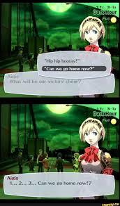 2 To The 1 To The 1 To The 3 Meme Aigis 1 Hip Hip Hooray 2 3 Can Wc Go Home Now Ifunny Persona 3 Aigis Persona 5 Memes Persona 4