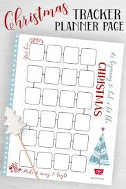 Free Printable Christmas Countdown Tracker Planner Page Happy Planner Free Printable Christmas Planner Printables Christmas Planner Printables Free