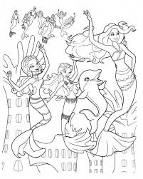 Lisa frank coloring sheets are very popular among kids, especially girls. Barbie Mermaid With Friends Coloring Page Free Printable Coloring Pages For Kids