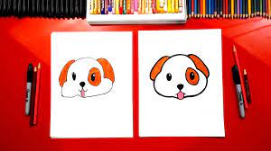 Pleading face emoji was added to unicode 11.0 and emoji 11.0 in 2018 under the name face with pleading eyes. How To Draw The Puppy Emoji Art For Kids Hub