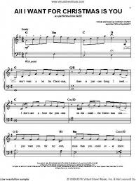 All I Want For Christmas Is You ноты для фортепиано All I Want For Christmas Is You Sheet Music For Piano Solo By Walter Afanasieff Michael Sheet Music Christmas Piano Sheet Music Clarinet Sheet Music