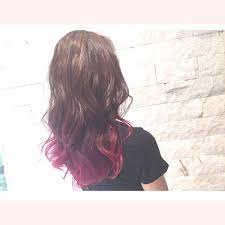 websta moi s2 グラデーション グラデーションカラー グラデーションヘアー hair color 赤グラデーション ロング マニックパニック カラーマジック 毛先真っ赤 model honami long hair styles autumn instagram hair styles