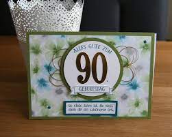 16 90 Geburtstag Ideen Geburtstag Karten Basteln Geburt