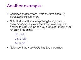 (context video games english) an initially hidden feature that is made available to reward the . Word Structure Part 1 The Structure Of Words