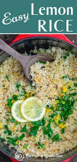 Easy Lemon Rice Greek Style In 2020 Rice Side Dishes Greek Lemon Rice Greek Recipes