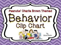 peanuts or charlie brown behavior clip chart behavior clip