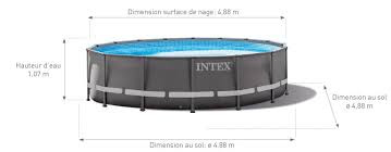 Piscine Intex Ultra Xtr Ronde 4 88x1 22 Filtre A Sable 4 M3 H Cash Piscines