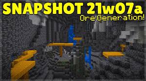 Dripstone clusters can now be found rarely in normal caves. Minecraft 1 17 Grimstone Biome Snapshot 21w07a New Ore Generation Youtube