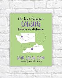 Birthday Gifts For Cousin Boy Gift For Cousins Long Distance Family Cousin Quotes Etsy Cousin Gifts Cousin Quotes Long Distance Family