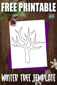 The spruce / wenjia tang take a break and have some fun with this collection of free, printable co. Free Printable Winter Tree Template Simple Mom Project