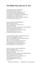When morning came, the storm already (to stop), but the snow still (to fall). The Blind Man He Saw It All Booth Brothers