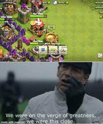 You also join clans so that others can donate troops to you (that, unlike others, can defend too). Clash Of Clans Is Nice Meme