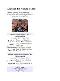 Biodata tun ahmad badawi nama: Abdullah Ahmad Badawi Instagram