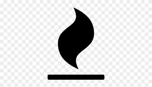 Silhouettes of flames made of curved lines, waves and swirls. Fire Black Flame On A Line Vector Font Awesome Fire Icon Free Transparent Png Clipart Images Download