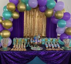 Birthday Cake Table Decoration With Balloons Princess Jasmine Cake Table Decor With Balloon Arch Princess Jasmine Birthday Party Jasmine Birthday Jasmine Party