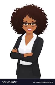 Portrait Of Elegant Business Woman With Arms Crossed Isolated Vector Illustration Download A Free Preview O In 2020 Female Portrait Black Girl Cartoon Black Women Art