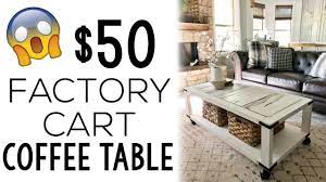 Check out the rogue engineer's plan for a more detailed listing. Diy 50 Factory Cart Coffee Table Youtube