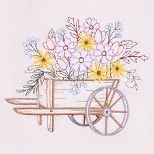 These inexpensive kitchen towels are good for way more than just wiping up spills or drying dishes—they. Embroidered Set Of Flower Cart Designs On Flour Sack Kitchen Towels Dishcloths Kitchen Towels Home Living 330 Co Il