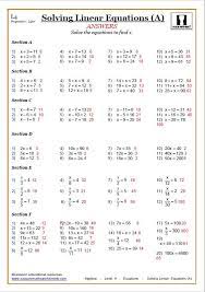 Answer key is at the end of each worksheet so even parents can check the answers after student has solved the algebric equations. Math Algebra Worksheets With Answers Algebra Worksheets Solving Linear Equations Solving Equations