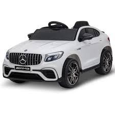 Voiture Vehicule Electrique Enfants 12 V 35 W V Max 3 Km H Telecommande Effets Sonores Lumineux Blanc Merc Voiture Electrique Enfant Voiture Voiture Enfant