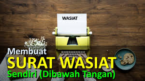 Adapun hukum yang memberlakukan keputusan pemilik warisan tidak dapat diganggu gugat. Cara Membuat Surat Wasiat Sendiri Dibawah Tangan Youtube