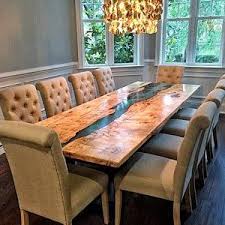 Cedar Live Edge River Dining Table With Stone Resin In 2020 Live Edge Coffee Table Dining Table Live Edge Dining Table