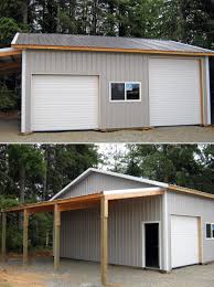 30 X 30 X 12 With 12 X 30 Roof Only Lean Too Www Econofabbuildings Com Pole Barn Garage Garage Decor Pole Buildings