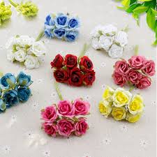 You pay $50 for a bouquet, you get $50 worth of flowers! 6 Sztuk Jedwabny Gradientu Mini Rose Sztuczne Kwiaty Slubne Bukiet Home Decoration Diy Prezent Scrap Fake Flowers Artificial Flowers Wedding Artificial Flowers