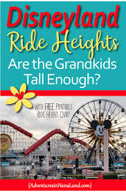 Disneyland Ride Height Requirements Traveling With