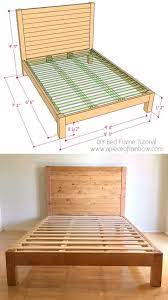 Diy bed frame diy rolling table i will be fashioning one of these. Diy Bed Frame Wood Headboard 1500 Look For 100 A Piece Of Rainbow