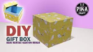 Buat pola pada kardus untuk gambar ikan, tanaman, atau karang. Diy Cara Membuat Kotak Gift Box Cantik Menggunakan Kertas Karton Bekas Youtube