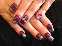 Professionally performed and burgundy nail pattern on nails can be done not only with the help of with dots, you can create a simple manicure peas and other burgundy nail. Salon Nail Art Photo By Elaine Moore Eye Candy Eye Candy Nails Training