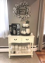 Pin By Jo Isme On Spa Treatment Room Coffee Bar Home Home Coffee Stations Farmhouse Coffee Bar