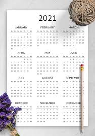 Free printable calendars offer greater flexibility while scheduling your most important and regular tasks. 2021 Printable Calendar