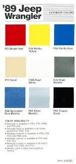 1989 Jeep Wrangler Exterior Paint