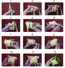 Cara membuat ketupat dari pita ini cocok buat kamu yang tinggal di kota. Cara Anyam Ketupat Blog Sihatimerahjambu