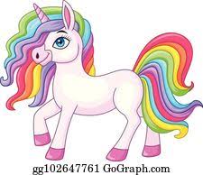 Dieses set ist perfekt für. Regenbogen Einhorn Clipart Lizenzfrei Gograph